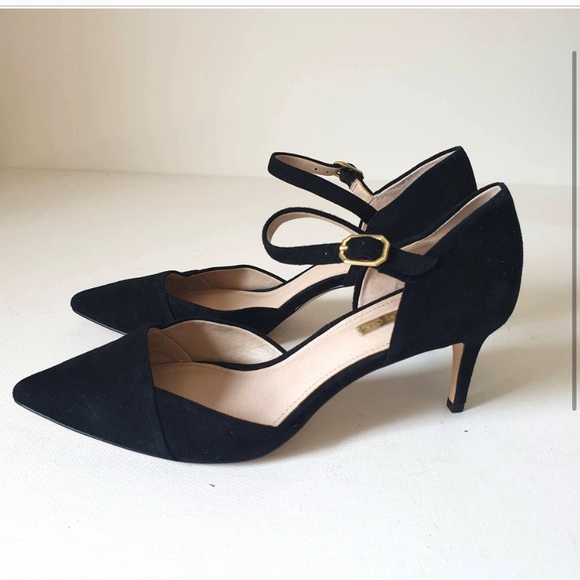 Suede shoes with ankle strap - Picture 2 of 4